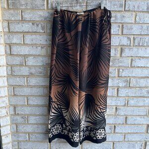 Tommy Bahama Sheer Tropical Tie Waist ("Cover Up Pants") Women's Size L